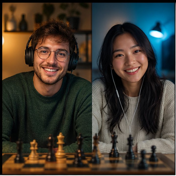 AI-generated video chat pair preview